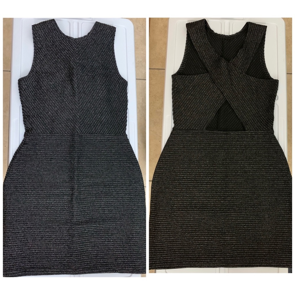 COPY - BLACK MINI DRESS SIZE M NO TAGS NEVER USED TRIED ONCE HOLIDAYS DRESS MAN…